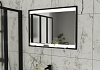 Зеркало Teymi Helmi Loft 80x60, Black Edition, черная стальная рама, полка, сенсор на взмах T20309IR T20309IR № 2
