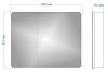 Зеркальный шкаф Teymi Solli 100х80, LED, сенсор на взмах, оборачиваемый T60208IR T60208IR № 5