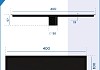 Трап для душа под плитку с сухим затвором вертикальный выпуск Teymi Aina 10х40 черный T90354 № 30