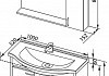 Комплект мебели для ванной Aquanet Донна 100 беленый дуб 169194 № 5