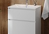 Тумба напольная с раковиной для ванной 70 см Laina белая раковина Ritta 70 F16044 № 4
