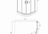 Душевое ограждение Ambassador Kingston 80x80x200 14011206 № 7