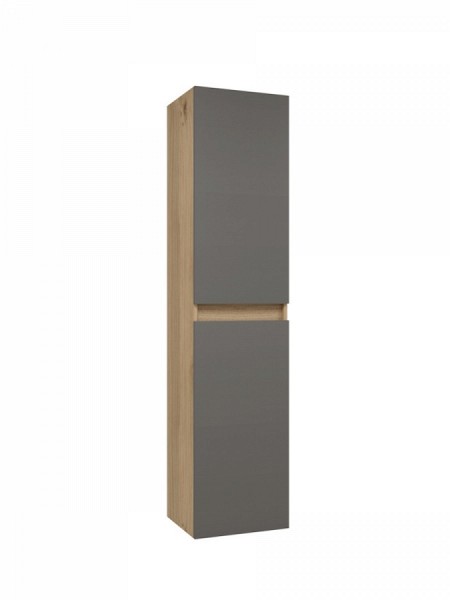 Двери ПВХ 2 шт цвет графит для пенала Teymi Ritta 35х150 T60548