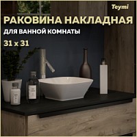 Превью фото Раковина Teymi Solli 30 artceramic, накладная, белая T50206 № 1