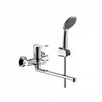 Превью фото Смеситель для ванны длинный излив Bravat Emeralda F6135147CP-LB-RUS № 1