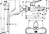 Душевой комплект Hansgrohe Novus 71040000 смеситель + душевой гарнитур № 4