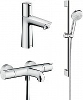 Превью фото Душевой комплект Hansgrohe Ecostat 1001 CL ВМ 13201000 для ванны с душем № 1