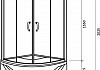 Душевой уголок Am.Pm Move W78G-609-090MT deep профиль матовый хром, стекло прозрачное № 4