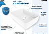 Раковина для ванной накладная Teymi Helmi 50 цвет белый матовый T50291 № 2