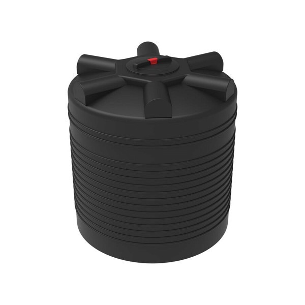 Емкость ЭкоПром ЭВЛ 1000 с крышкой с дыхательным клапаном черный (для полива) 110.1000.899.0