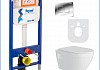 Готовое решение Teymi: Инсталляция Aina 45 + клавиша смыва Kati хром + унитаз Vitra F01366 № 2