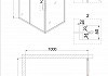 Душевое ограждение Niagara Nova NG-42-10AG-A90G 100x90x190 прямоугольник, дверь раздвижная NG-42-10AG-A90G № 4
