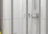 Душевой уголок Ravak CSKK4-80 Transparent, белый профиль