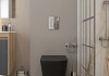 Комплект инсталляция Teymi Rapid SL с кнопкой GROHE хром + унитаз Helmi S Black F17851 № 16