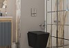 Комплект инсталляция Teymi Rapid SL с кнопкой GROHE хром + унитаз Helmi S Black F17851 № 15