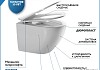Унитаз подвесной безободковый с быстросъемным сиденьем микролифт Teymi Lina Media T40105 № 16