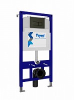 Превью фото Инсталляция для унитаза подвесного Teymi Aina 52 в комплекте с кнопкой черной матовой T70702 № 1