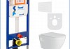 Готовое решение Teymi: Инсталляция Aina 45 + клавиша смыва Kati белая + унитаз Vitra F01371 № 2