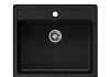 Мойка для кухни Teymi Helmi 57х50 черная матовая в комплекте смеситель для кухни Lina хром F01530 № 6