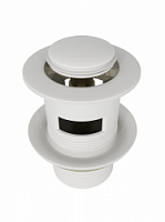 Превью фото Донный клапан для раковины с переливом Teymi Ritta белый матовый T140123 № 1