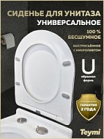Превью фото Сиденье для унитаза Teymi S40806 (совместимо T40806) быстросъемное, дюропласт, микролифт № 1