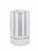 Превью фото Душевая кабина Teymi Lina White 90х90 с высоким поддоном T00104W № 1