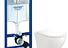 Комплект 3 в 1 инсталляция Grohe Rapid SL + Унитаз подвесной Teymi Lina S + кнопка хром F17141i № 13