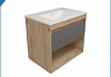 Фасад для тумбы в ванную 70 см Teymi Vitra цвет графит T60411 T60411
