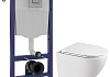 Комплект инсталляция Teymi Rapid SL с кнопкой GROHE оружейная сталь + унитаз ТОРНАДО Lina Vortex 3 пок F17500 № 20