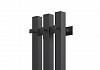 Полотенцесушитель электрический Маргроид Хелми Inaro 3 секции профильный, 120х15, таймер, скрытый монтаж, правое подкл, черный матовый 4690569234976 № 11