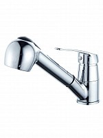 Превью фото Смеситель для кухни Diadonna D80-660112 с вытяжной лейкой, картридж 35 мм, хром, крепление шпилька № 1