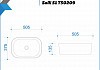 Раковина накладная для ванной Teymi Solli 51 в комплекте донный клапан клик-клак без перелива хром F01619 № 4