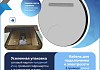 Зеркало настенное с подсветкой в ванную круглое Teymi Lina Supernova Black D60 LED сенсор антипар T20122 T20122 № 9