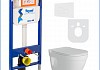 Готовое решение Teymi: Инсталляция Aina 45 + клавиша смыва Kati белая + унитаз Vitra Pro F01356 № 2