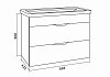 Тумба подвесная Grossman ФОРТА-70 см с 2-я ящ.дуб галифакс 107003 107003 № 4
