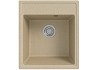 Мойка для кухни 42х48 бежевая матовая Teymi Helmi Smart T120111 № 8