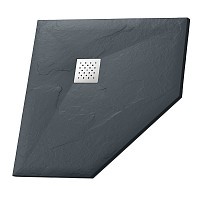 Превью фото Поддон Grossman трапеция графит (100x100x2,5) Strong GR-S2100100D № 1