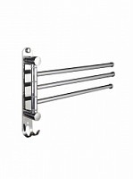 Превью фото Полотенцедержатель поворотный Potato Lux тройной, нержавеющая сталь P339-3 № 1