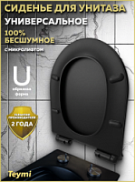 Превью фото Сиденье для унитаза Teymi S40114 (совместимо T40114) быстросъемное дюропласт микролифт № 1