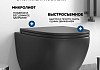 Комплект инсталляция Teymi Rapid SL с кнопкой GROHE черная + унитаз Lina S Black F17486 № 3