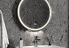 Зеркало настенное с подсветкой в ванную круглое Teymi Lina Supernova Black D60 LED сенсор антипар T20122 T20122 № 19