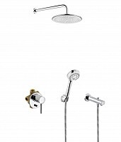 Превью фото Душевая система Kludi Bozz со смесителем встроенным 386310576 № 1