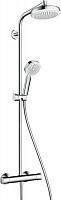Превью фото Душевая стойка Hansgrohe Crometta 160 1 Jet 27264400 с термостатом № 1