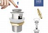 Донный клапан для раковины с переливом Teymi Ritta хром T140125 № 11