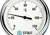 SIM-0001-805015 STOUT Термометр биметаллический с погружной гильзой. Корпус Dn 80 мм, гильза 50 мм 1/2" № 2