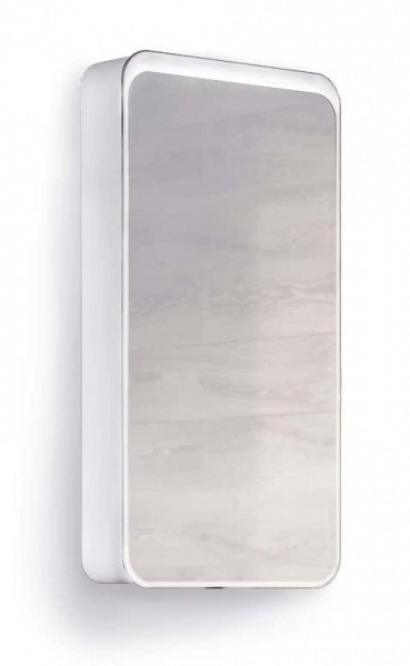 Зеркало-шкаф RAVAL Pure 46 Белый с подсветкой универсальный Pur.03.46/W