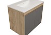 Тумба подвесная для ванной 75 см Teymi Netta корпус дуб без фасада T60604 T60604 № 12