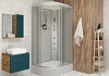 Душевая кабина Niagara Classic 100x80x215 средний поддон, матовое стекло 330844RF № 3