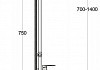 Душевая колонна со смесителем для верхнего и ручного душа BelBagno CARIN CAR-DOCM-CRM Хром № 2