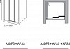Душевая дверь в нишу Ravak ASDP3-120 Transparent, профиль белый № 5